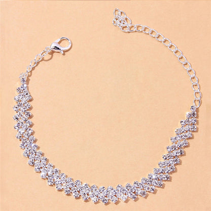 Chain Anklet for Women Silver Color