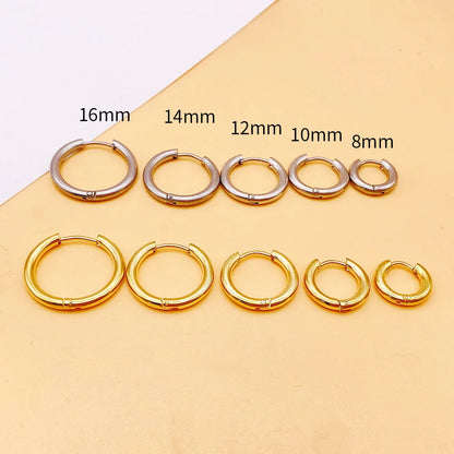 Stainless Steel Small Hoop Earrings for Women