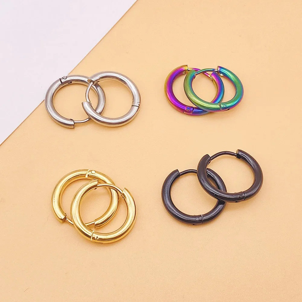 Stainless Steel Small Hoop Earrings for Women