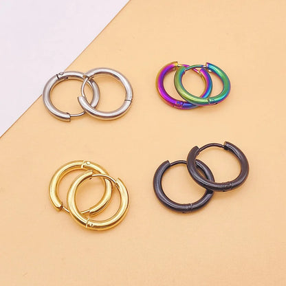 Stainless Steel Small Hoop Earrings for Women