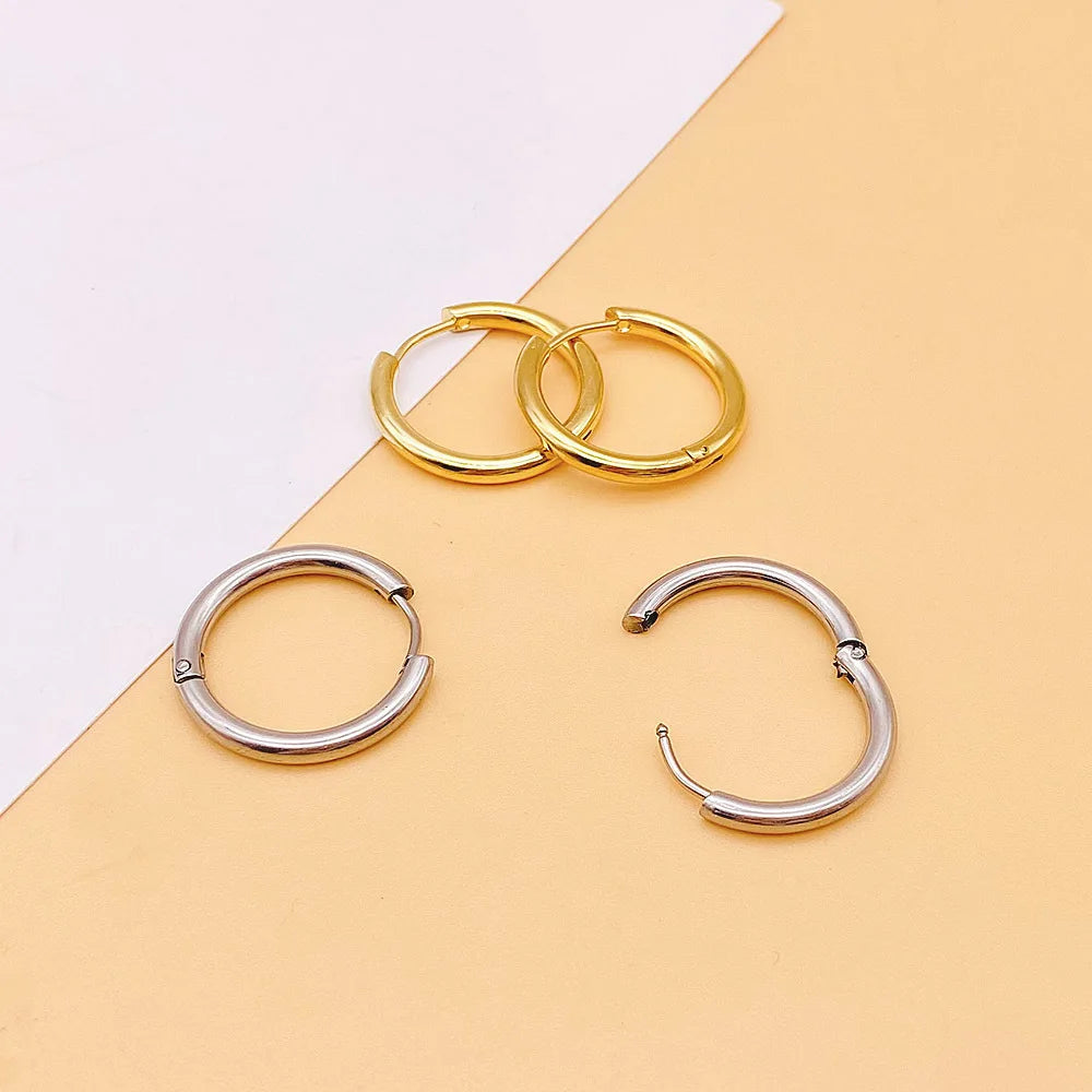 Stainless Steel Small Hoop Earrings for Women