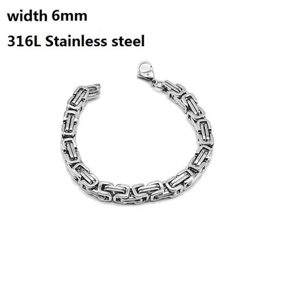 Stainless Steel Cuban Chain Bracelet for Men & Women