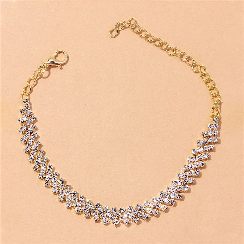 Chain Anklet for Women Silver Color