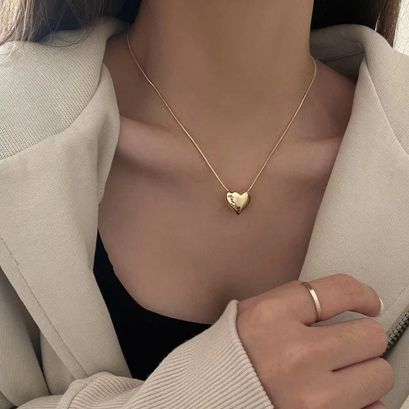 Heart Pendant Necklace for Women