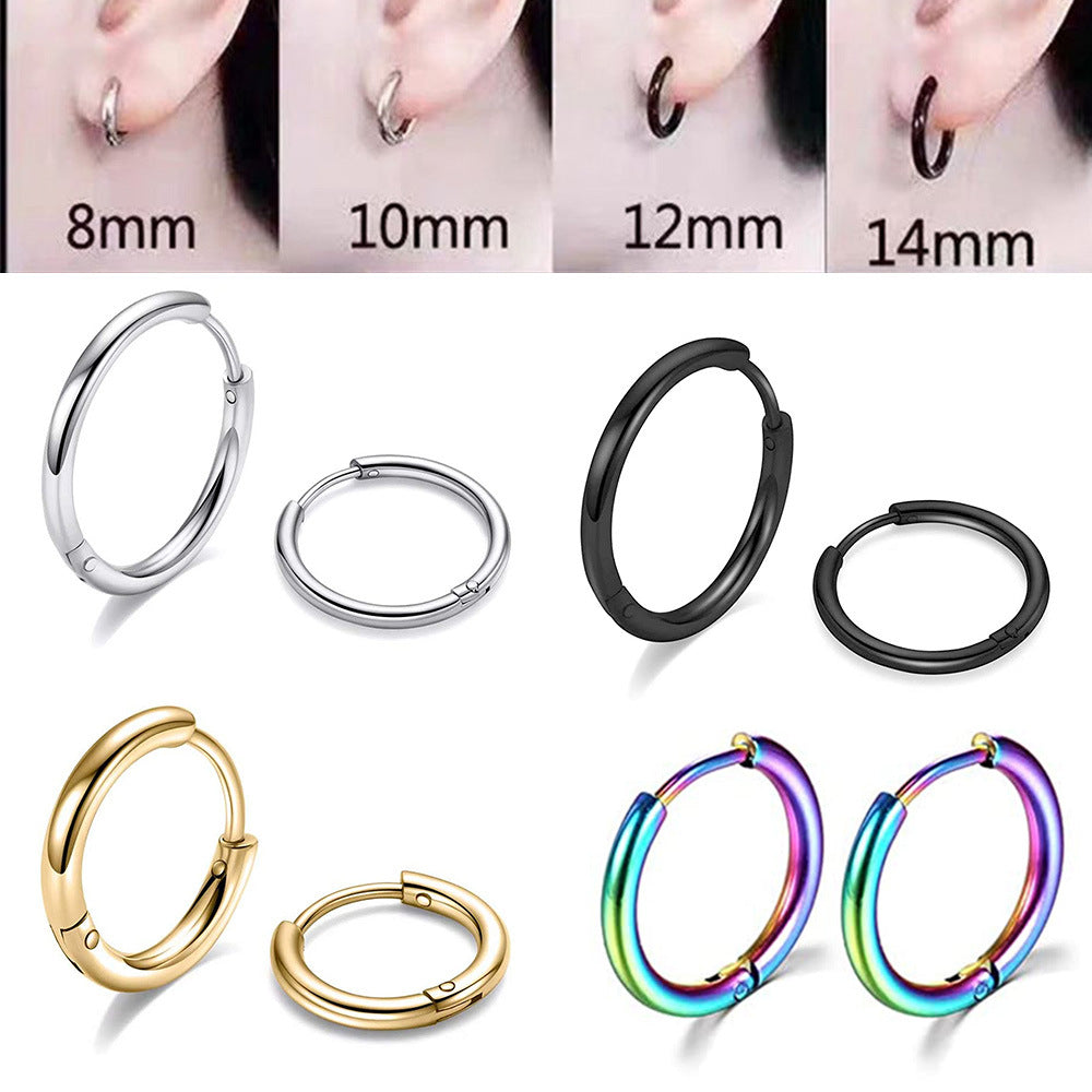 Stainless Steel Small Hoop Earrings for Women