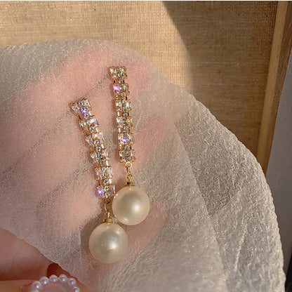 Pearl Long Women's Earrings