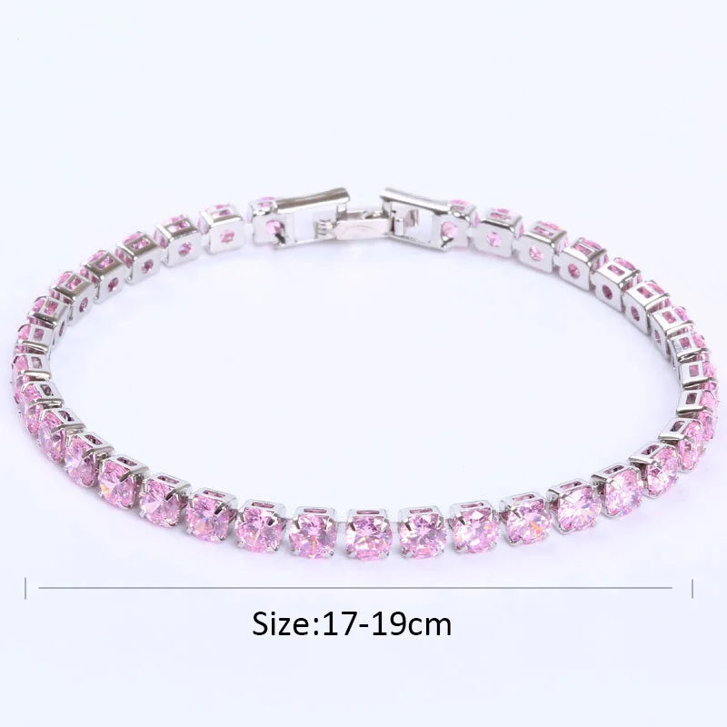 Zirconia Crystal Tennis Bracelets For Women