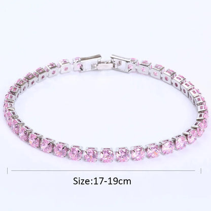 Zirconia Crystal Tennis Bracelets For Women