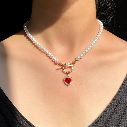 Women's Neck Chain Pearl Choker Necklace