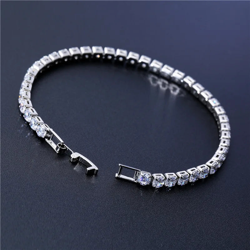 Zirconia Crystal Tennis Bracelets For Women