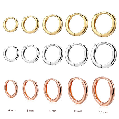 Stainless Steel Small Hoop Earrings for Women